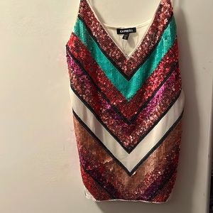 Express sequin NWT cami blouse